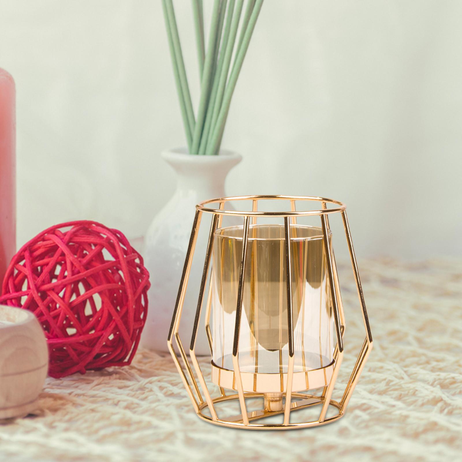 Iron Candle Holder Tealight Candlestick  Flower Vase Event Decor