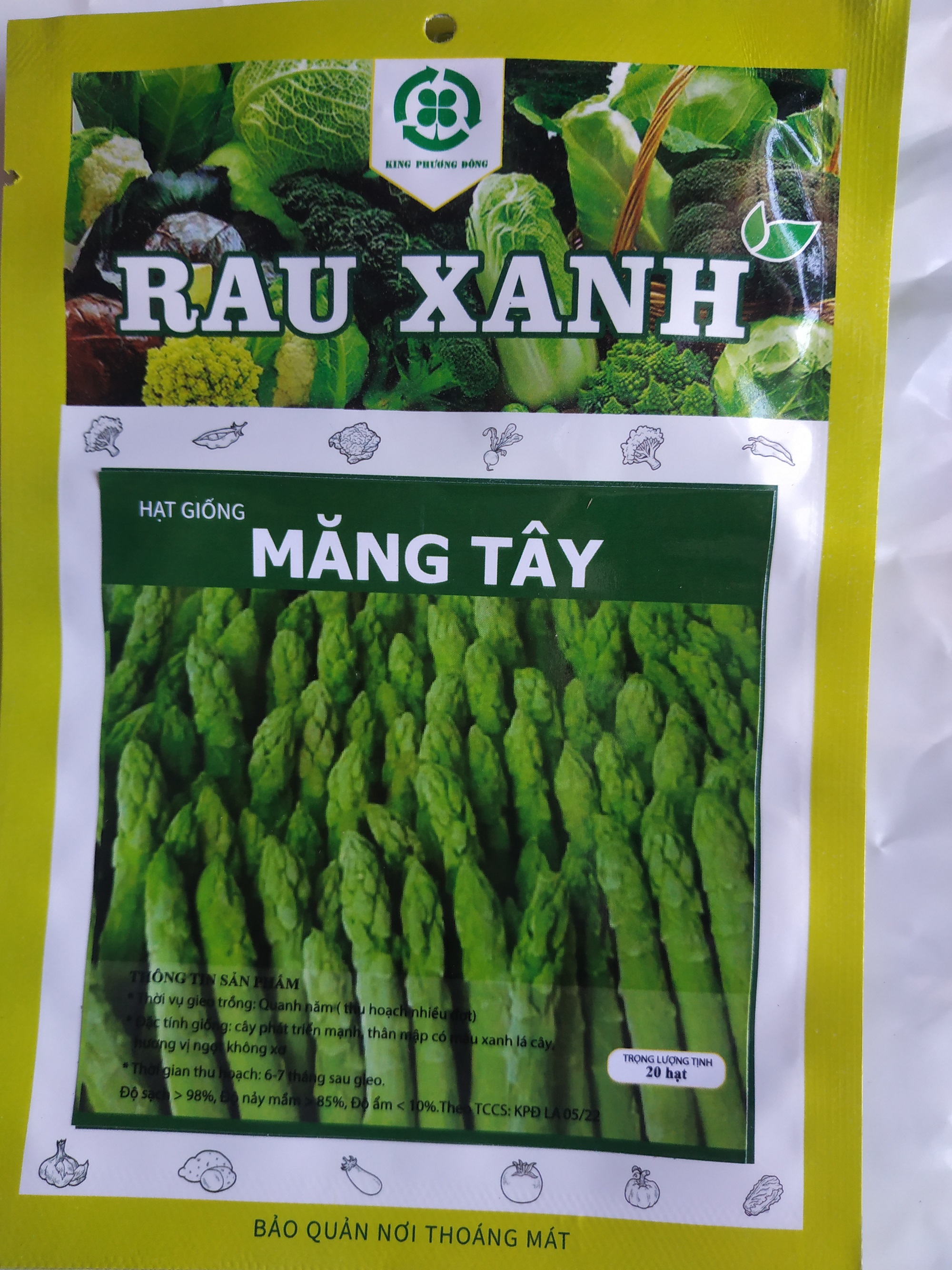 Hạt giống MĂNG TÂY - gói 20 hạt