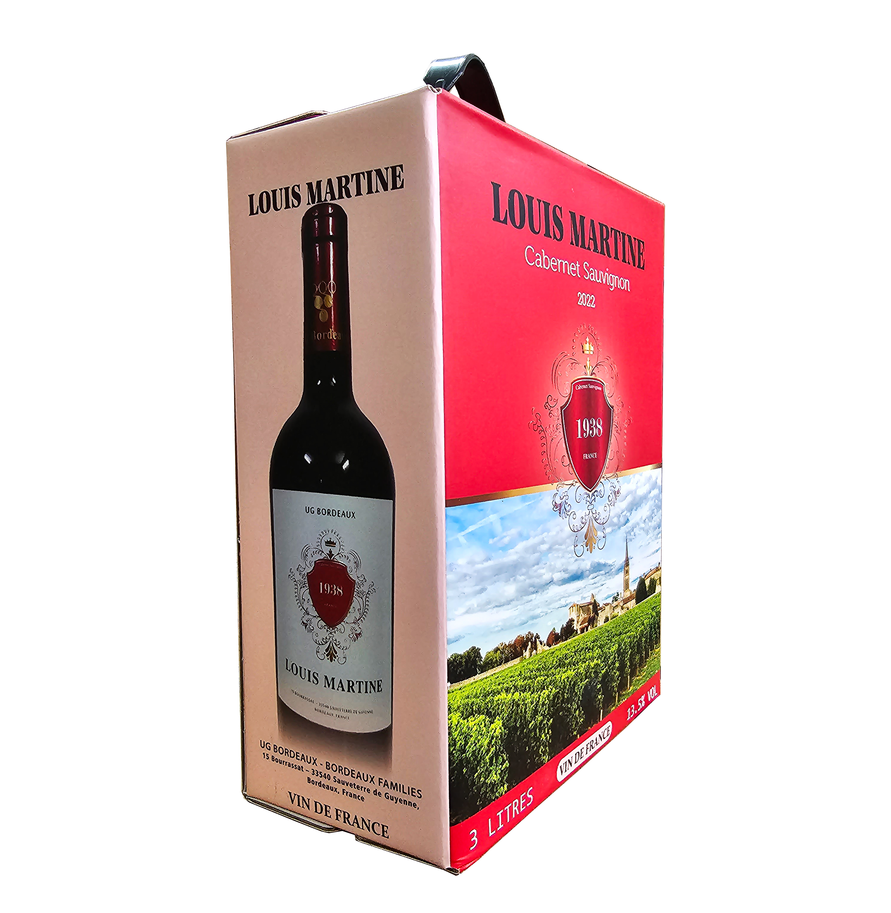 RƯỢU VANG BỊCH LOUIS MARTINE BORDEAUX 3L