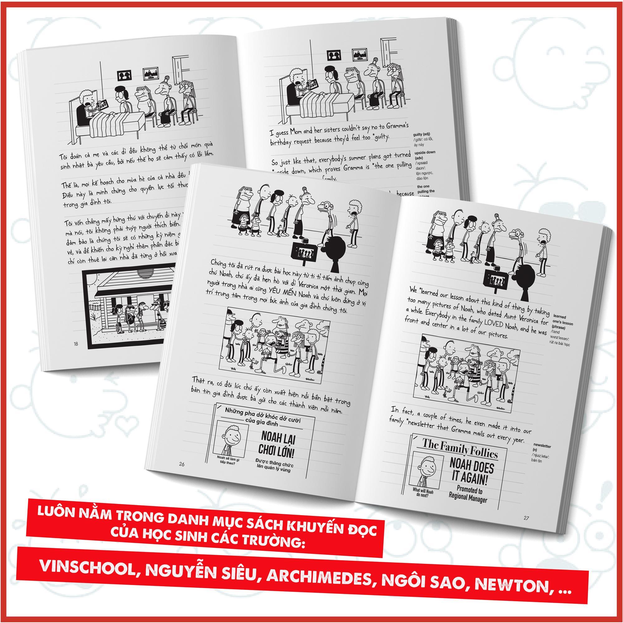 Sách - Diary Of A Wimpy Kid - Nhật Ký Chú Bé Nhút Nhát - Tập 19 - Mớ Bòng Bong - Hot Mess (Song Ngữ Việt-Anh)