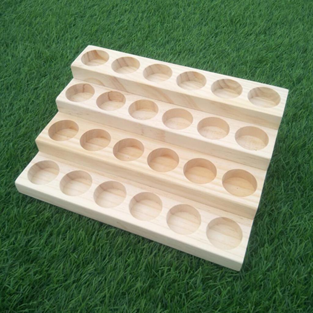 Essential Oil Storage Rack Display Stand Wood Rack Holder 06