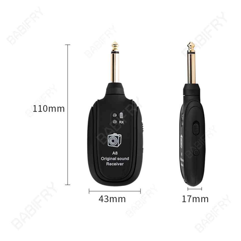 Thiết Bị NhậN TruyềN Âm Thanh Không Dây A8 UHF Cho ĐàN Guitar ĐiệN