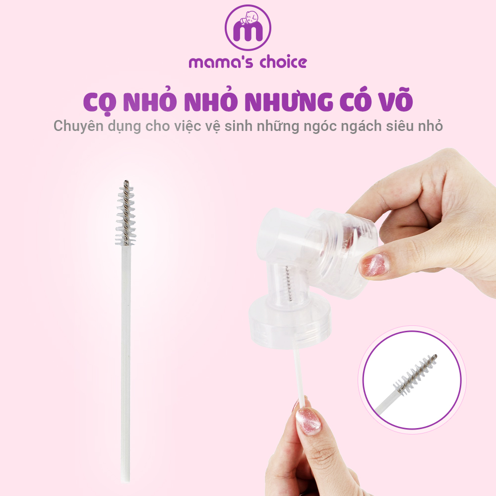 Combo Vệ Sinh Bình Sữa Núm Ti Mama's Choice, Trọn Bộ Vệ Sinh Phụ Kiện Hút Sữa, An Toàn Cho Mẹ Và Bé