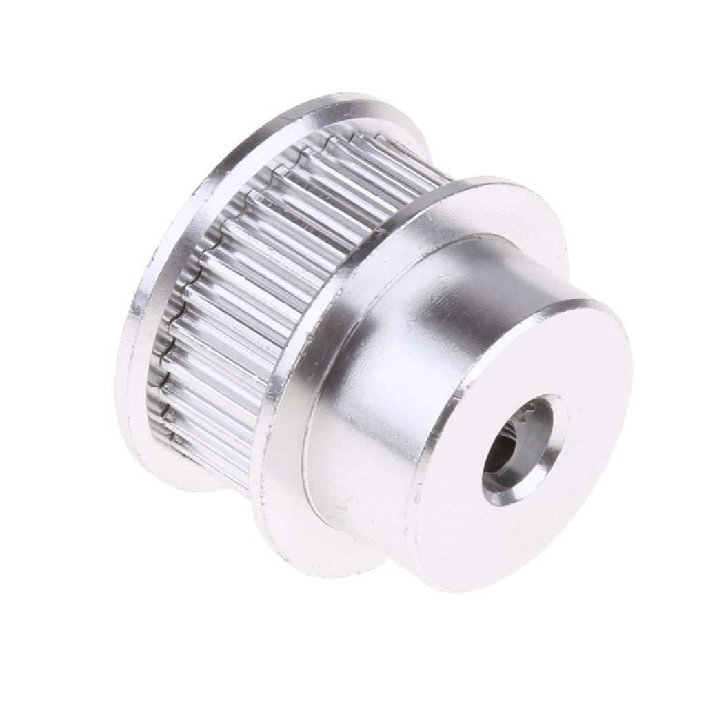 Aluminum Alloy 3D Printer GT2 30 Teeth Timing Belt Pulley 5mm Bore for X Axis & Y Axis Drive~ 2PCS