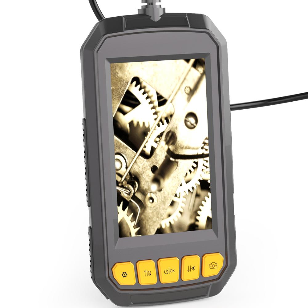 Endoscope Industrial Endoscope 4.3 Inch Screen Inspection HD Handheld Endoscope Waterproof Wide Viewing Angle for Car, Air Conditioner, Engine Checking 10 Meters