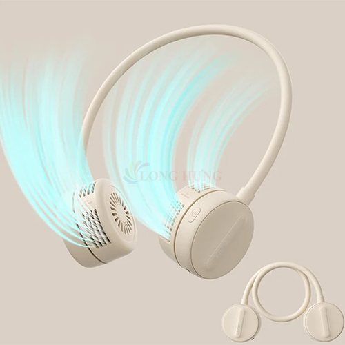 Quạt mini tích điện đeo cổ Jisulife Neck Fan Life1 1800mAh - Hàng chính hãng