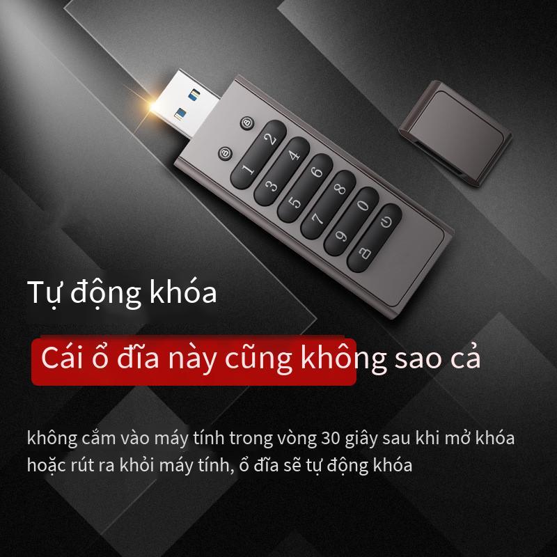 Mã hóa kỹ thuật số thuận lợi nhất đĩa u usb3.0 mã hóa phần cứng AES lá chắn bí mật ổ cứng thể rắn di động bộ nhớ đáng tin cậy có thể được đặt đĩa U