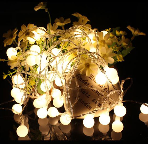 Đèn Led Trang Trí Bóng Tròn Dài 6M - 40 Bóng Trang Trí Noel Lễ Tết
