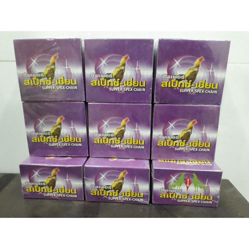 1 hộp kích mộc lông cho gà đá supper spex chain. 1 hộp 12 vĩ