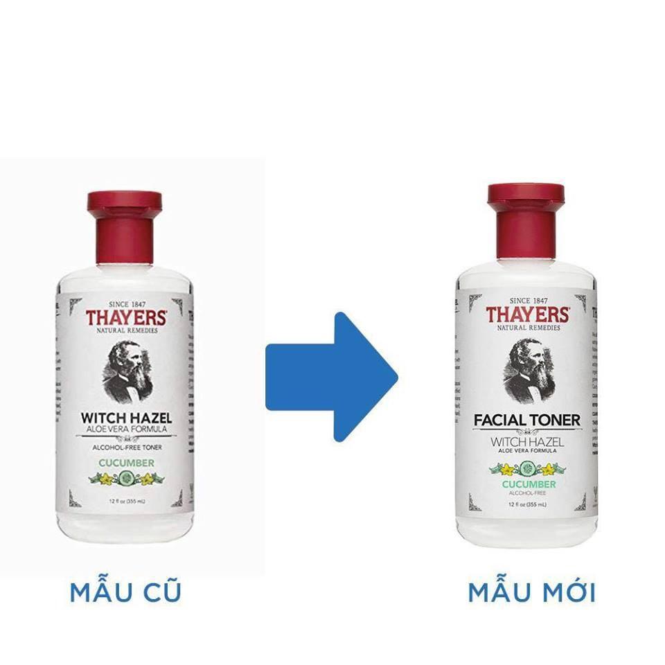 Nước hoa hồng Se Khít Lỗ Chân Lông không cồn Thayers Witch Hazel Cucumber 355ml