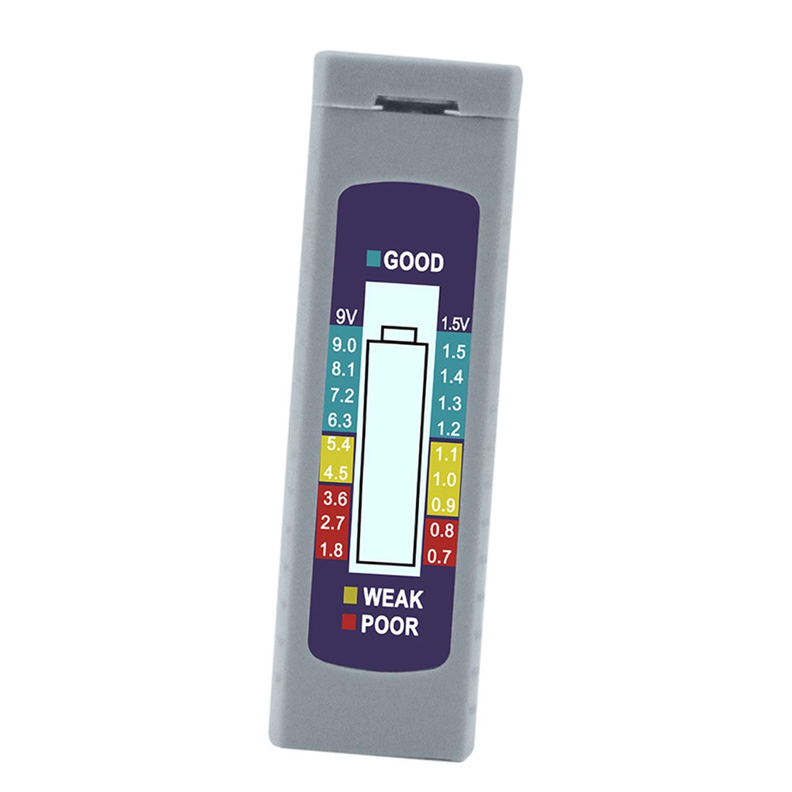 Battery Tester Universal Digital for 9V Battery AA Household Batteries