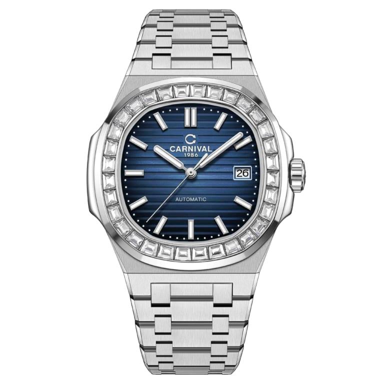 Đồng Hồ Nam Dây Thép Carnival Nautilus G8108.304.011 Automatic - Kính Sapphire - Size 41mm - Carnival 8108G-VT-MXANH