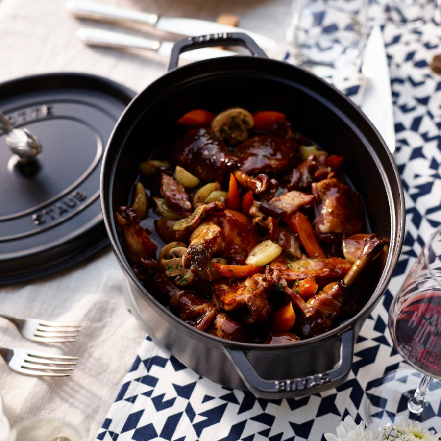 Staub - Nồi oval màu xám - 11cm