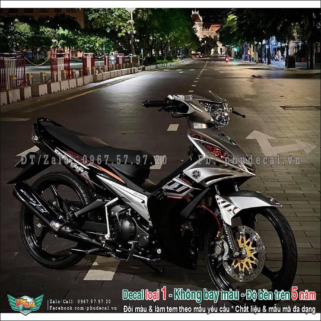 Tem rời Exciter 2010 bạc đen Crypton