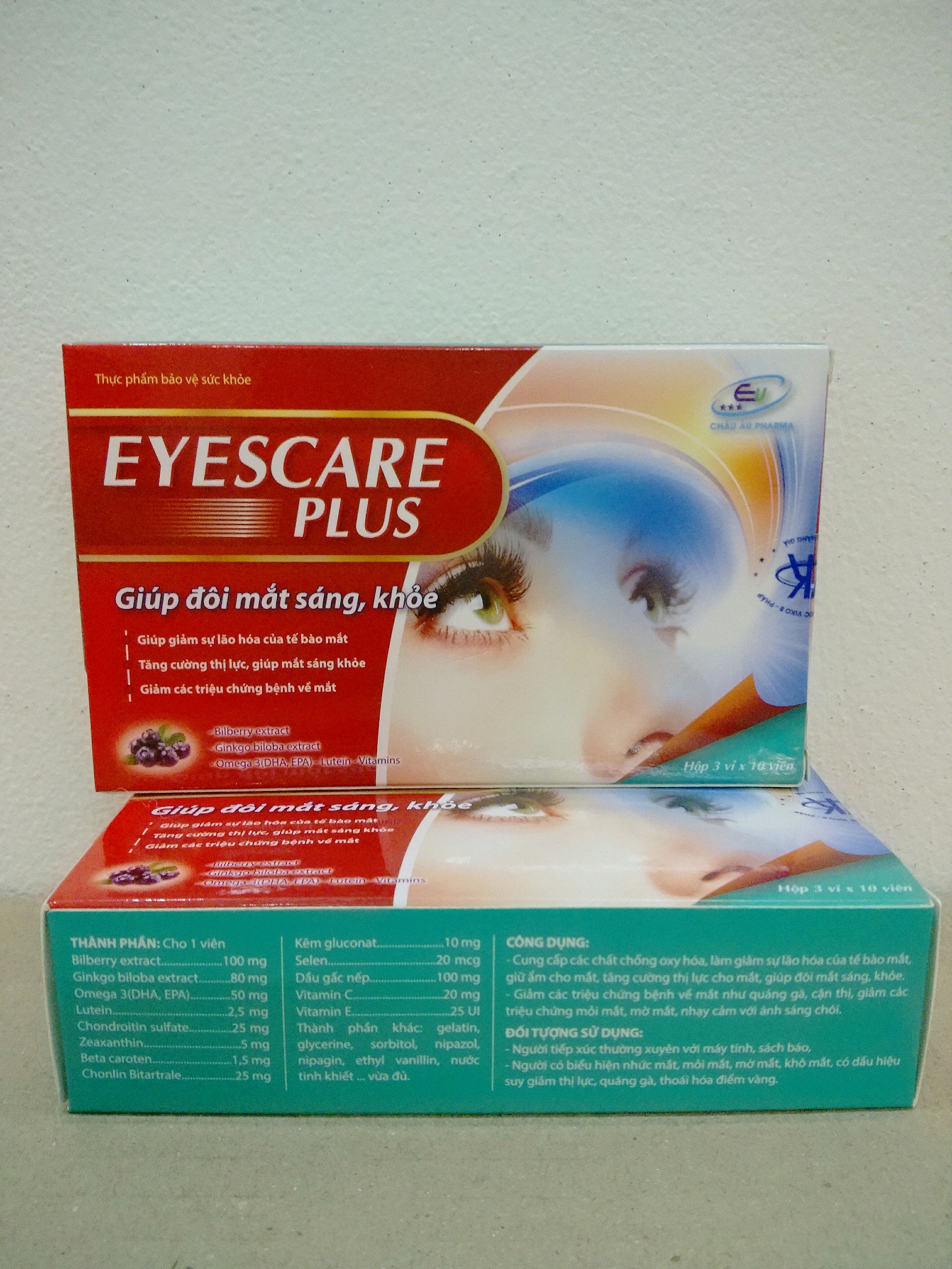 VIÊN UỐNG SÁNG MẮT EYESCARE PLUS - KHỎI LO CÁC BỆNH VỀ MẮT - TĂNG CƯỜNG THỊ LỰC CHO MẮT - HẾT MỎI MẮT, NHỨC MẮT - MỖI NGÀY 1 VIÊN - EYES CARE PLUS - HỘP 30 VIÊN