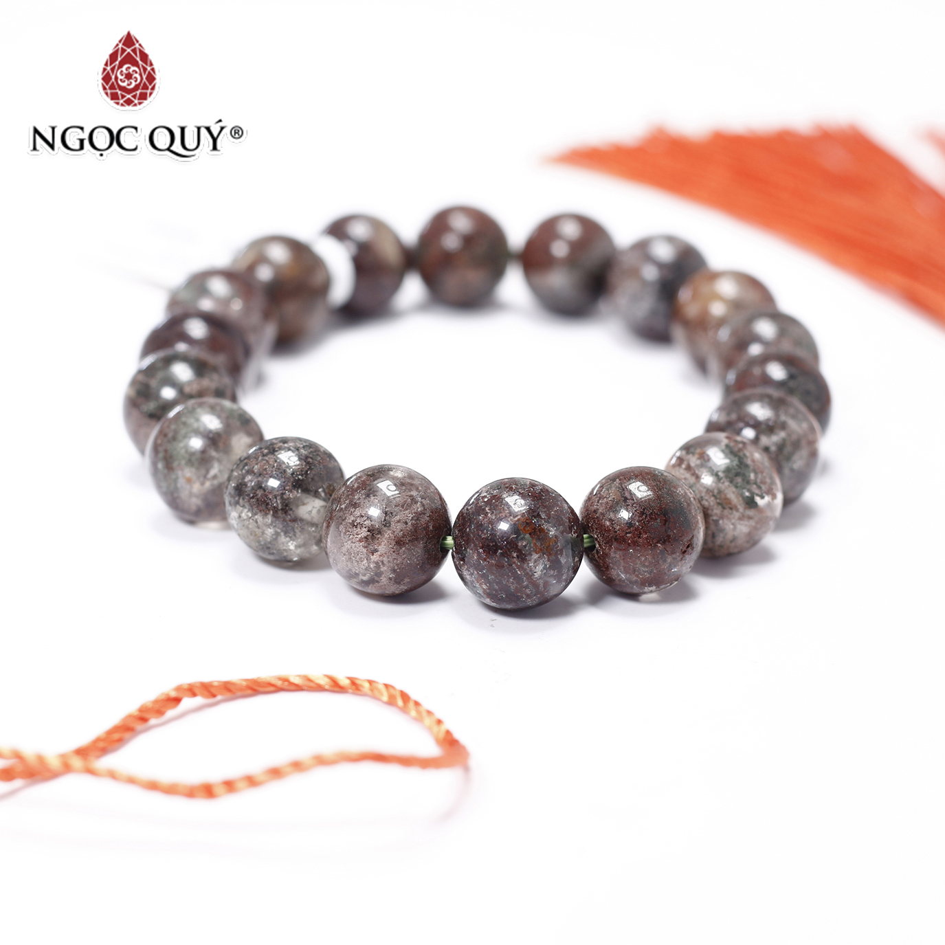 Vòng tay trơn đá thạch anh ưu linh đá sắc size hạt 11mm - Ngọc Quý Gemstones