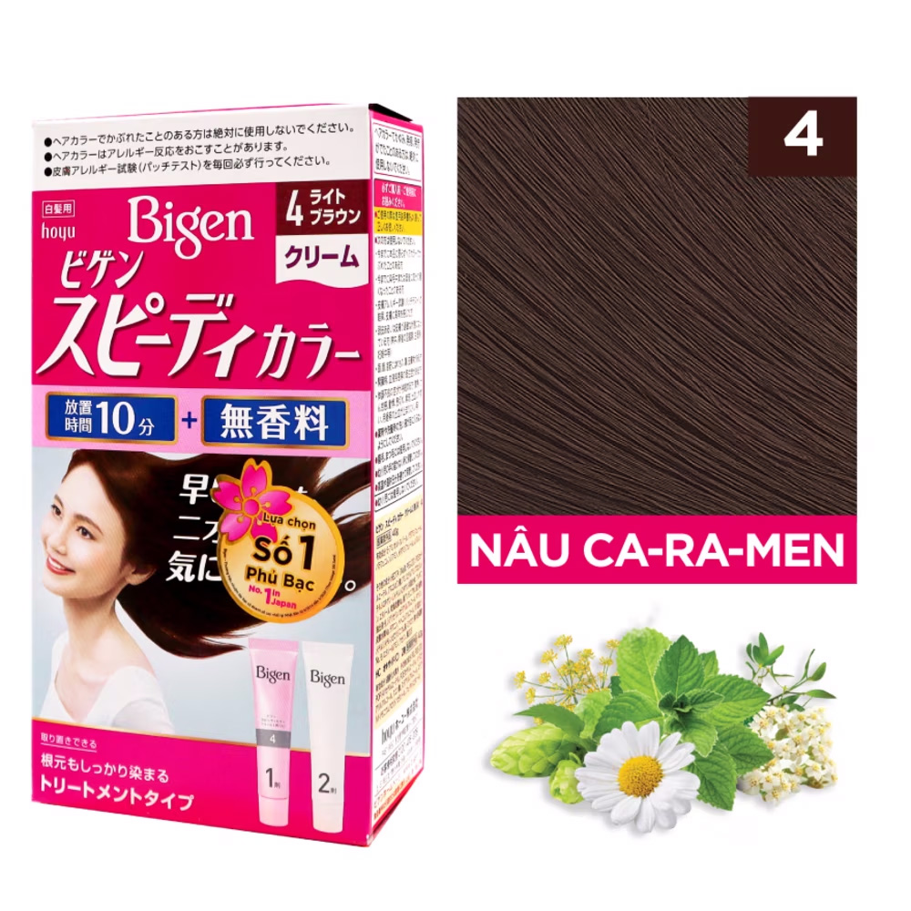 Kem Nhuộm Tóc Phủ Bạc Bigen Speedy Color Cream Nhật 40g + 40g