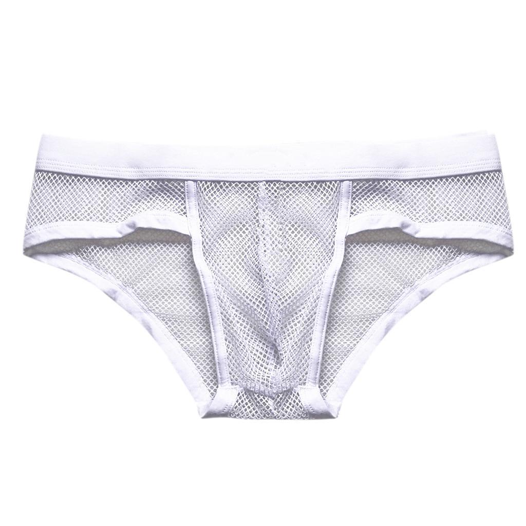 Men's Sexy Bikini Underwear Brief Mesh Transparent Clubwear