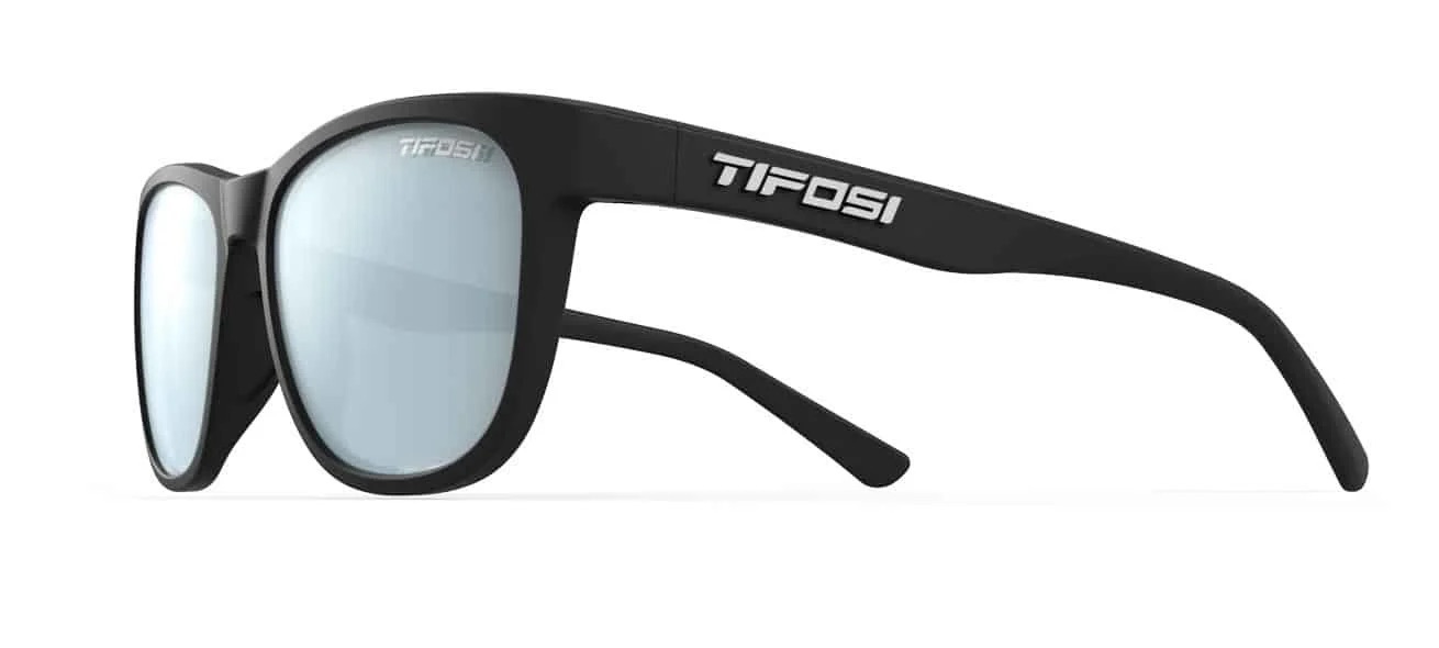 Kính Thể Thao Chạy Bộ TIFOSI SWANK SATIN BLACK Tròng Smoke Bright Blue