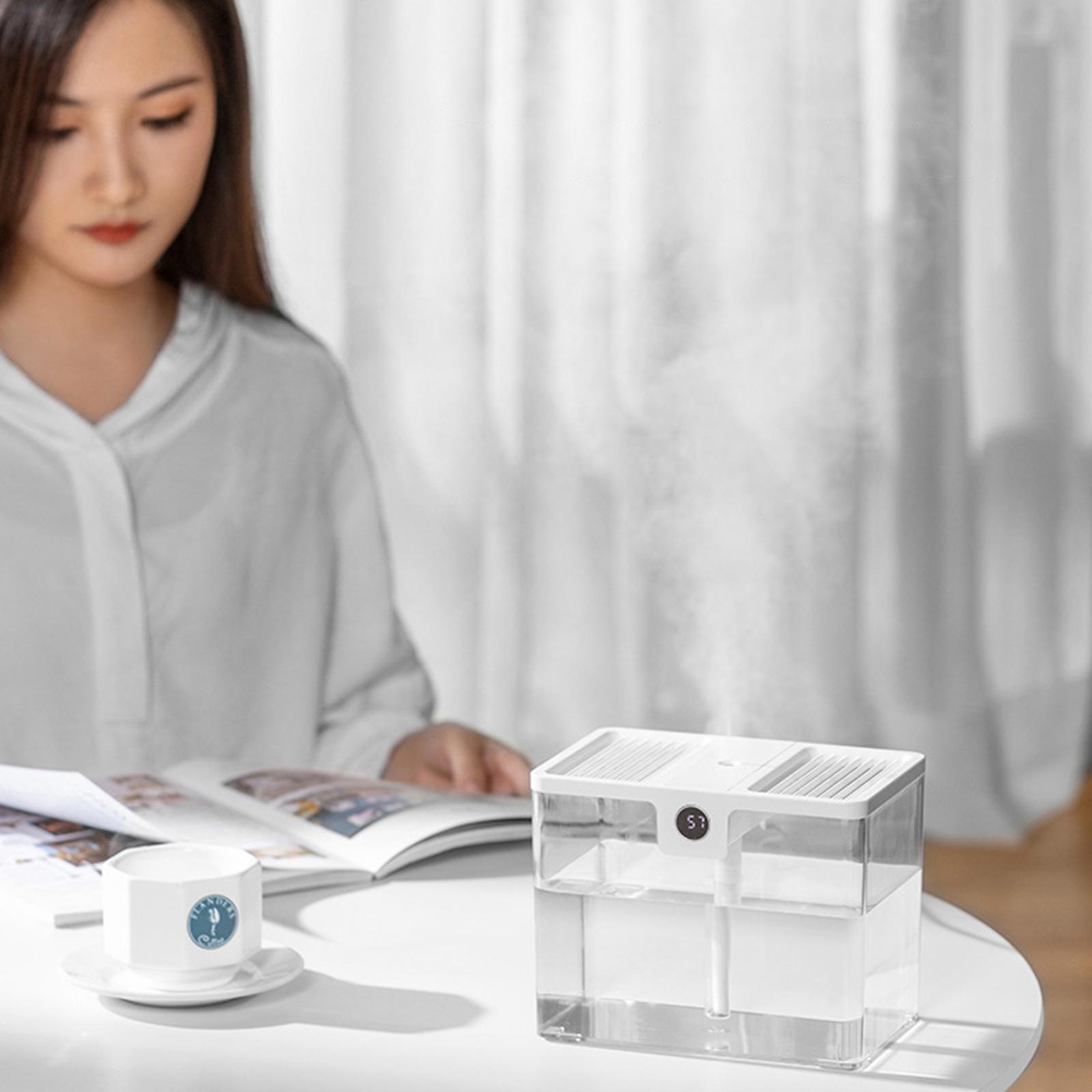 Máy Khuếch Tán Tạo Ẩm Phun Sương 1.5L Với Màn Hình Hiển Thị Độ Ẩm Tự Động Không Cần Dùng Nước Usb