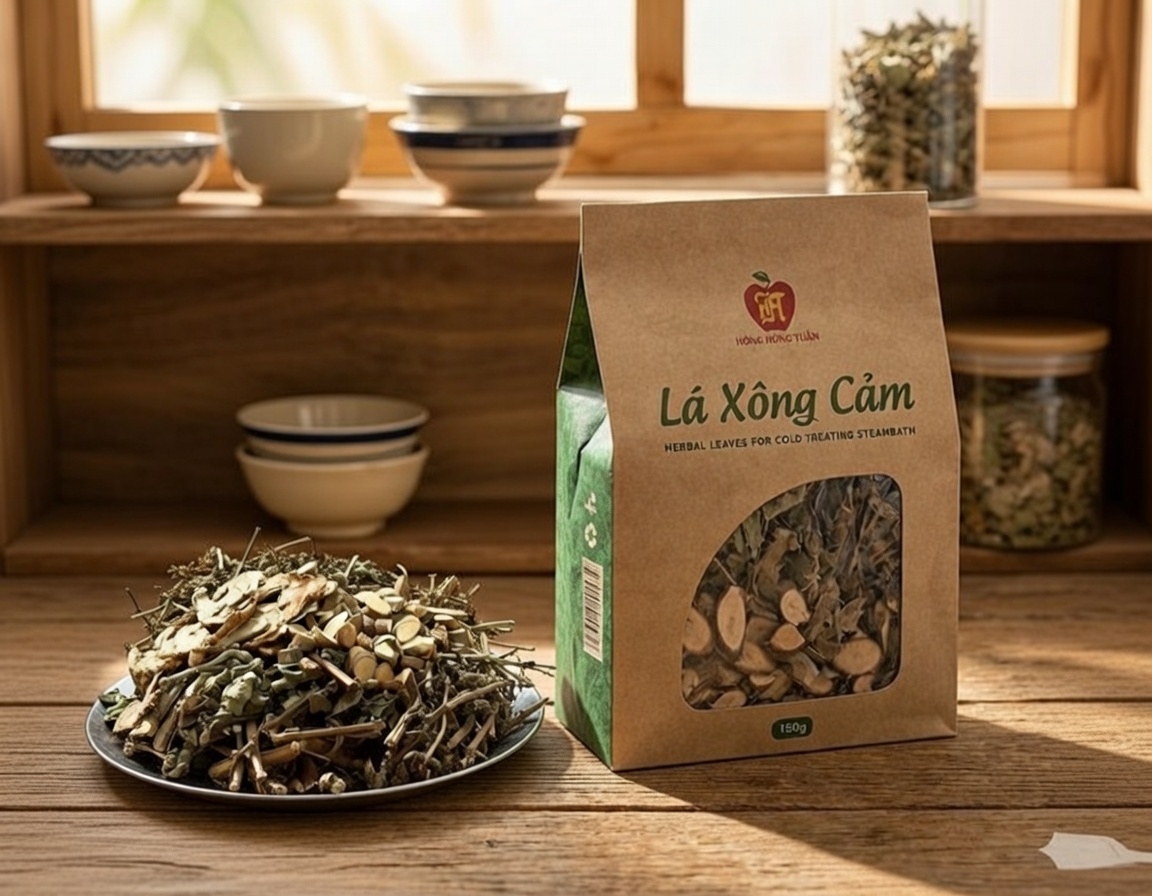 Lá Xông Thảo Dược Độc Quyền 150g Hồng Hùng Tuấn – Xông Hơi Giải Cảm Tại Nhà, Thư Giãn, Giảm Mệt Mỏi