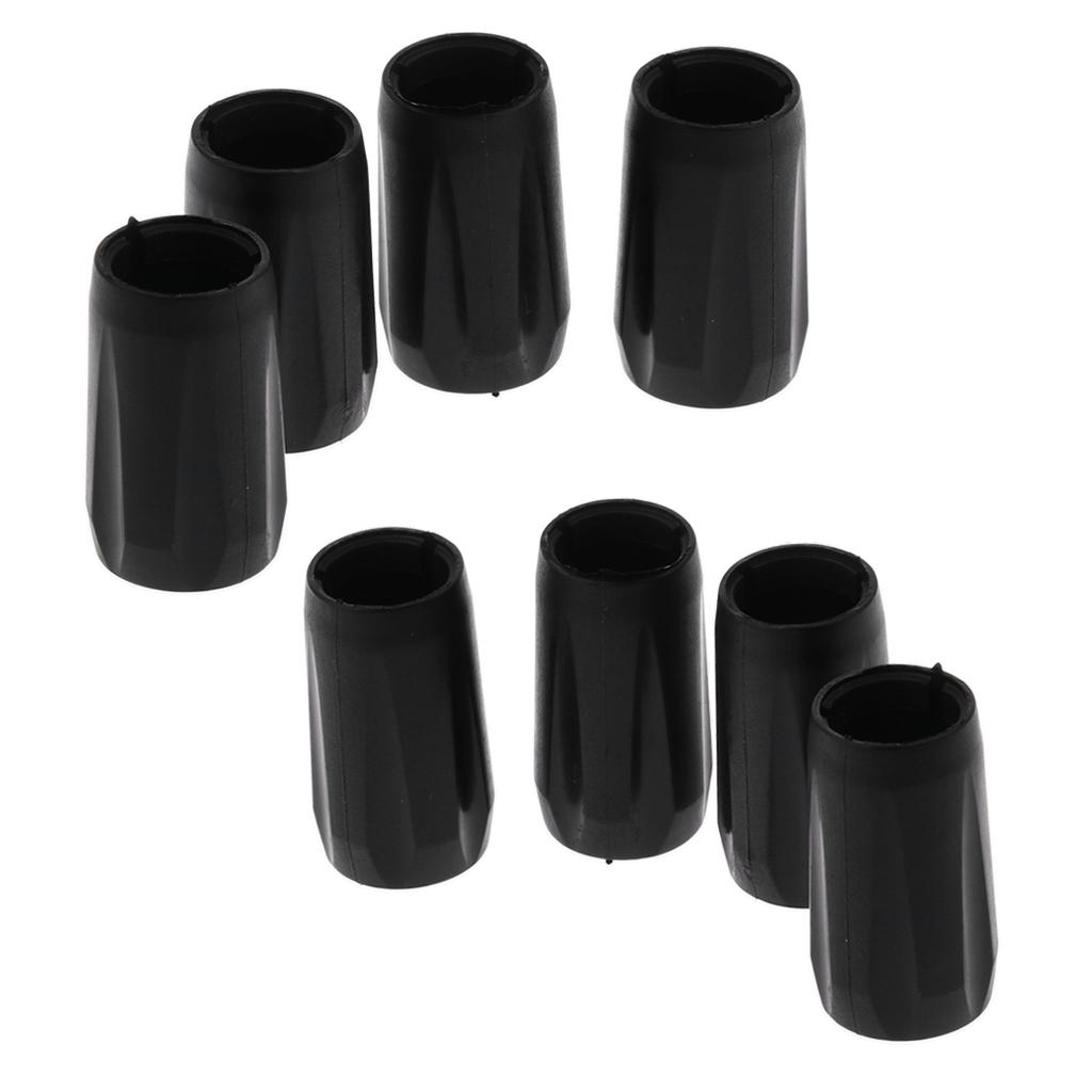 4x Plastic Walking Pole Tips Protector Replacement for Hiking Trekking 14mm