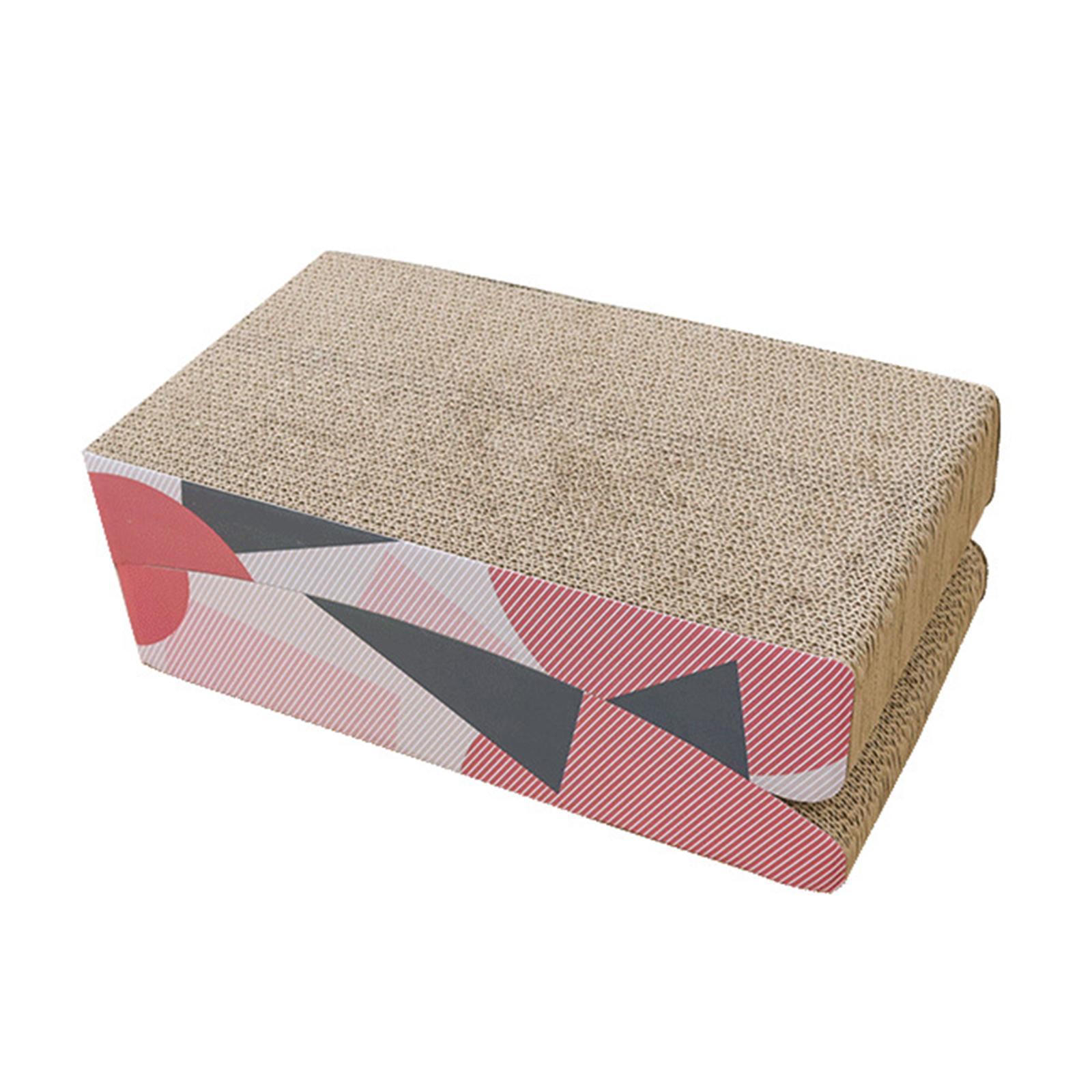Corrugated Scratching Bed Foldable Scratch Pad Kitty Cat Scratcher Cardboard