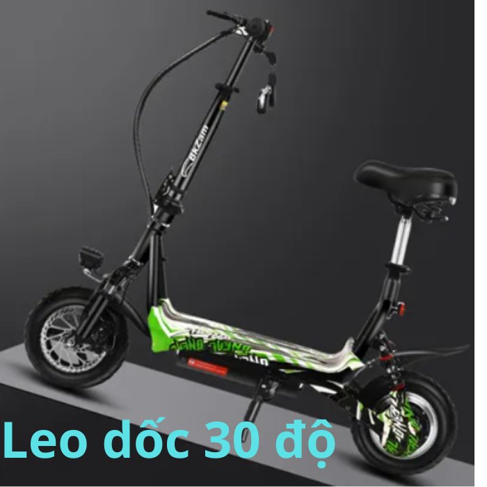 Xe Điện Mini Gấp Gọn scooter cho trẻ em học sinh cấp 2 chiều cao có thể điều chỉnh được phù hợp từ 5 tuổi trở lên, Pin litium panasonic 36V 10Ah xe chay tối đa 30-35km/h quãng đường đi được 20-25km/lầm sạc