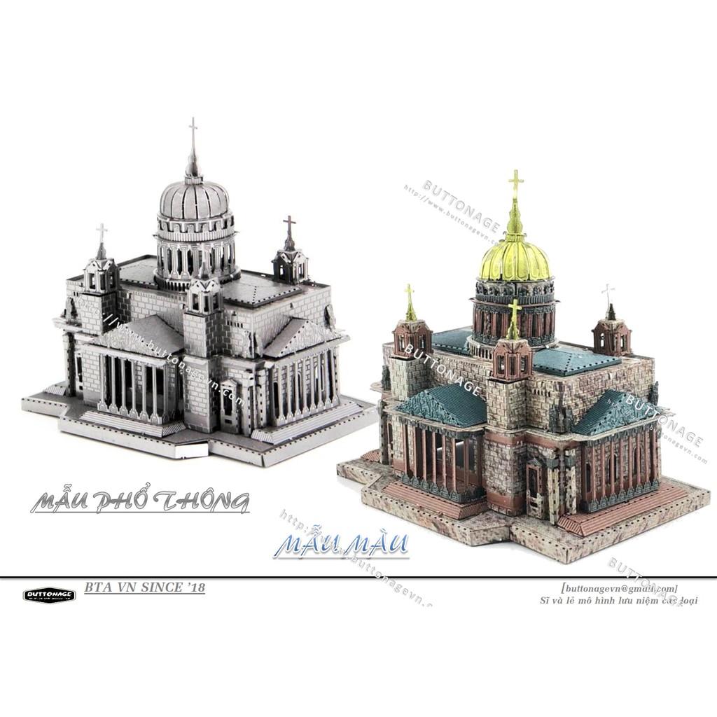Mô Hình Lắp Ráp 3d Nhà thờ chính tòa Thánh Isaac