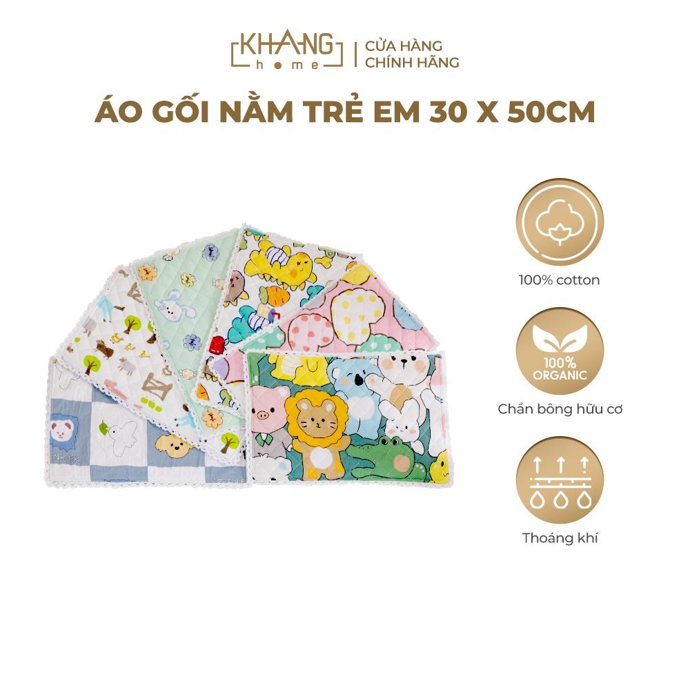 Áo Gối Nằm Chần Bông Trẻ Em Cao Cấp Khang Home 20x30cm