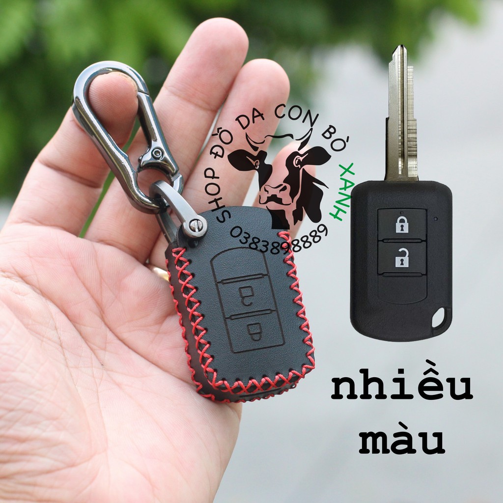 Bao Da dành cho chìa Khoá cơ Mitsubishi Xpander, Triton, Attrage, Mirage, Lancerhandmade Da Thật 002