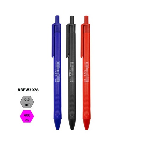 Combo 5 Bút bi TR1 M&G ABPW3078 nét 0.5mm