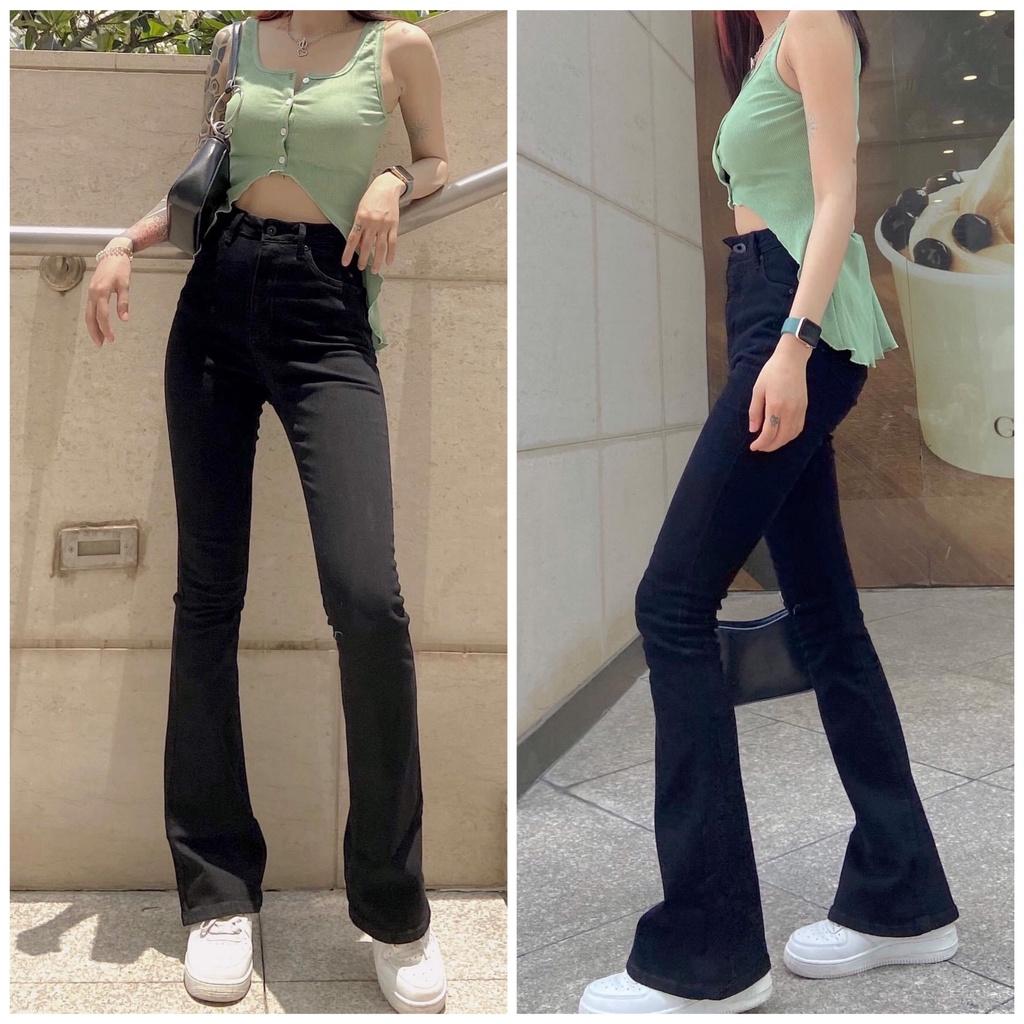 Quần Jean Ống Loe SOfM WEAR Cạp Cao Dài 106-108cm (LD01)