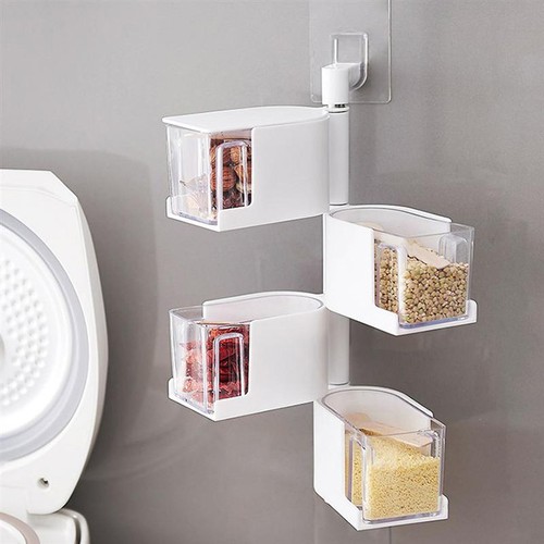 Kệ đựng gia vị treo tường 3 tầng