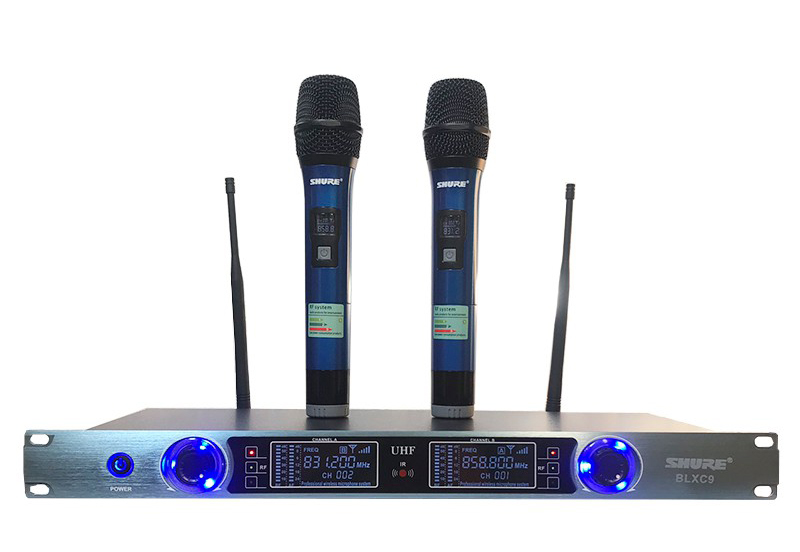 Micro không dây Shure BLXC9 - Mic karaoke gia đình, sân khấu - Độ nhạy cao, bắt sóng xa, chống hú rít - Thiết kế sang trọng, bắt mắt -  Dễ dàng phối ghép với các thiết bị âm thanh khác - Hàng nhập khẩu loại I