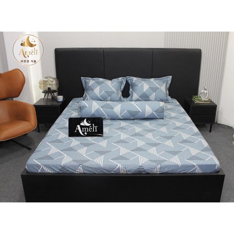 Bộ ga gối Cotton 100% Lụa Hàn Quốc cao cấp, ga chun đủ size đệm 2m*2m2 sẵn tại Sam-store