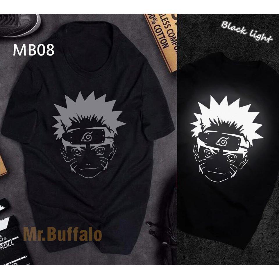 Áo Tay Lỡ Unisex Phản Quang Naruto Form Rộng Vải Mịn Đủ size - Naruto