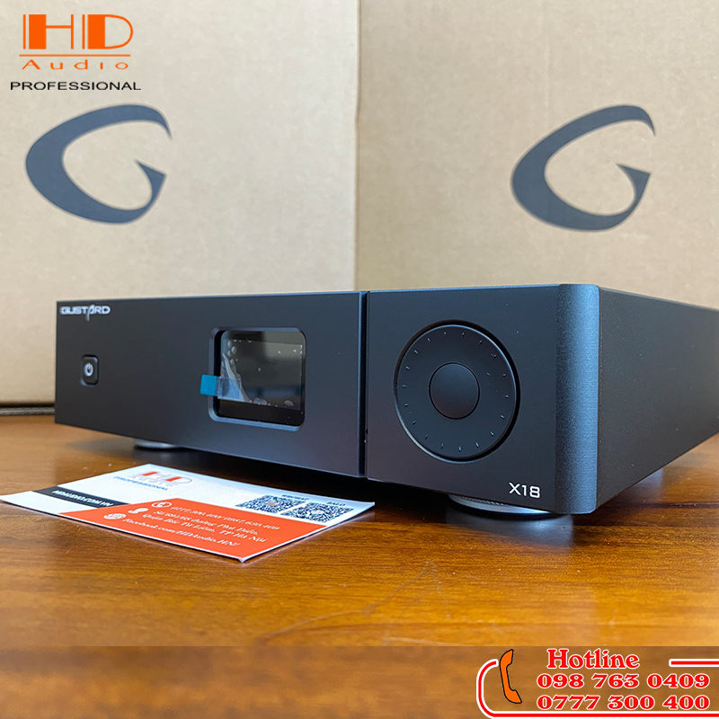 Giải Mã GUSTARD X18 DAC MQA ES9038 PRO Bluetooth 5.0 XU216 - LDAC- PCM768kHz DSD512- Hàng Chính Hãng