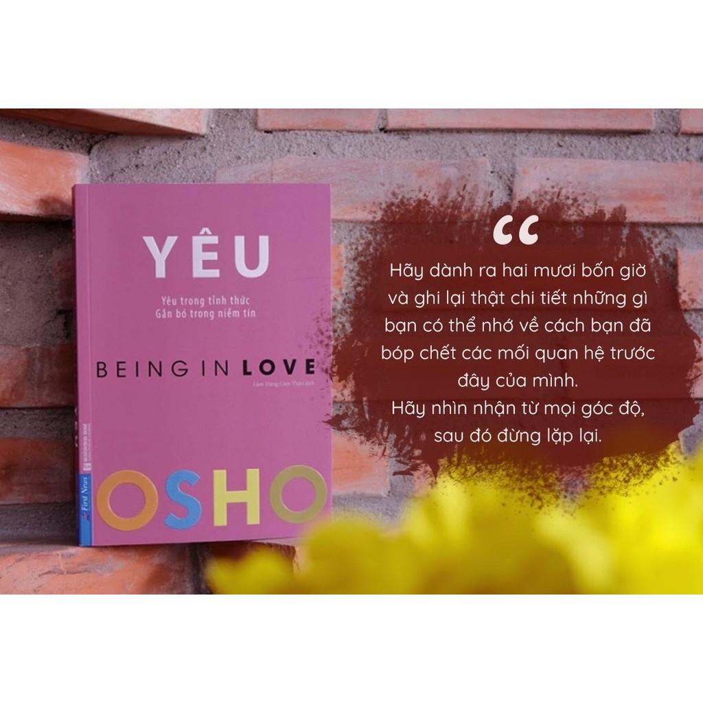 Sách - Yêu (Yêu Trong Tỉnh Thức - Being In Love) - tác giả OSHO