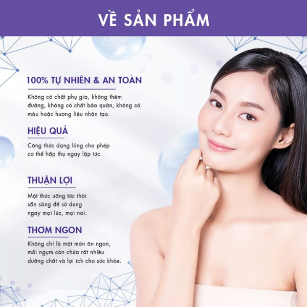 Bột uống Glutathione Giúp Trắng Da, Khoẻ Gan Prowhite Hộp 10 gói