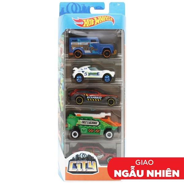 Bộ 5 Siêu Xe Hot Wheels 1806H - CITY (Mẫu Sản Phẩm Bên Trong Là Ngẫu Nhiên)