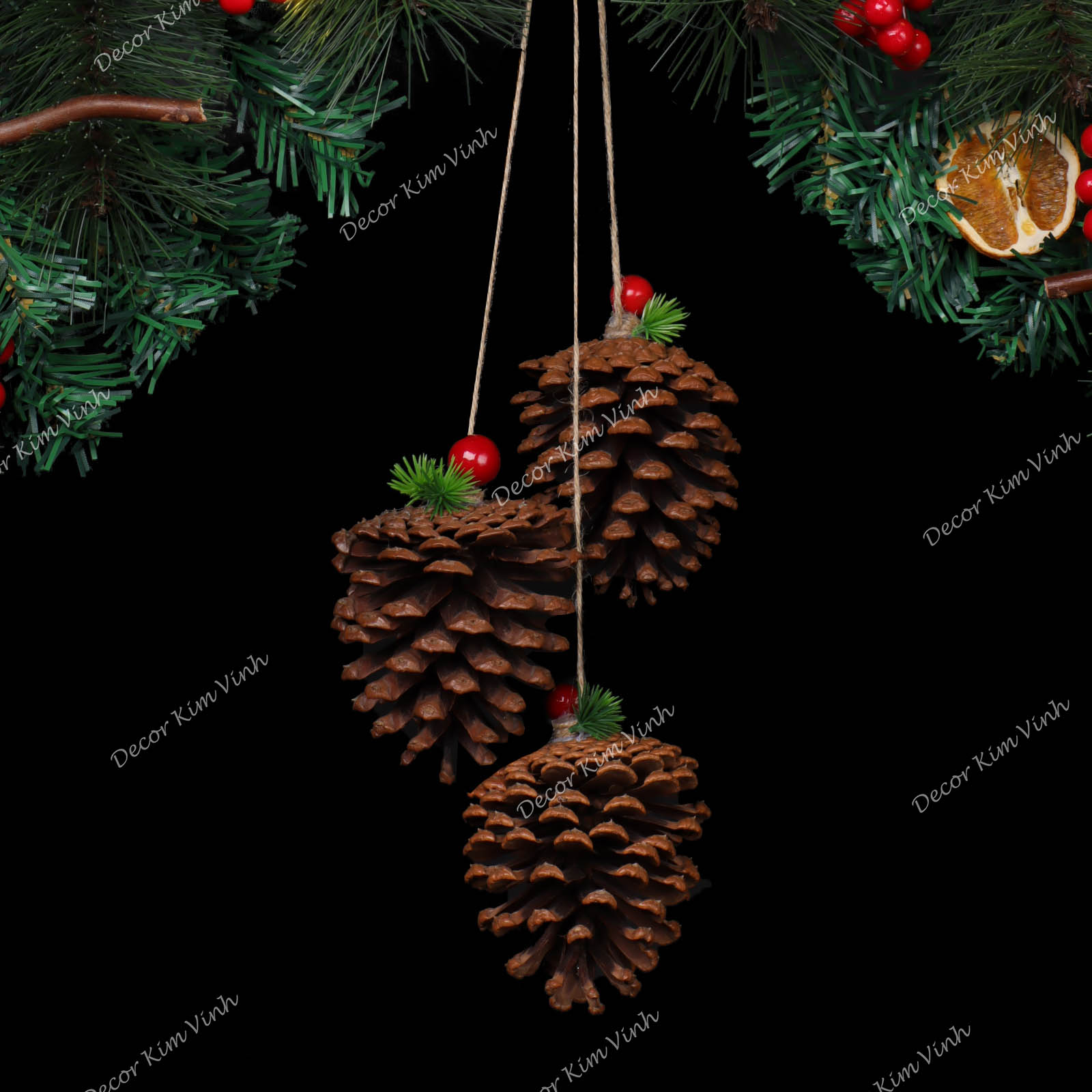 Dây Treo Đối Xứng DX03 Dây Treo Lát Cam Trang Trí Giáng Sinh Kèm đèn