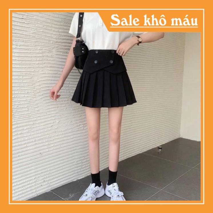 Chân váy xếp ly 4 khuy