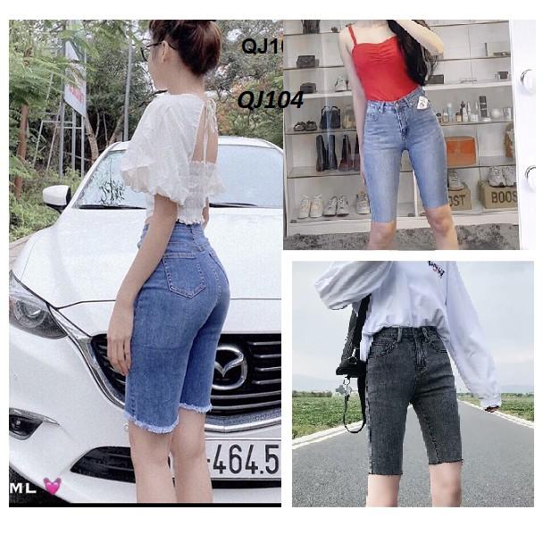Quần ngố jeans co giãn ôm dáng QJ104