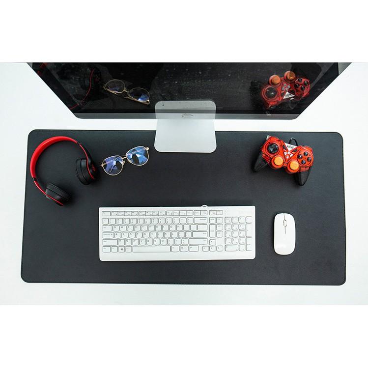 Tấm Lót Bàn Làm Việc DeskPad Bằng Da Size Lớn 120x60, 120x50, 100x50..Kiêm Thảm Bàn Di Chuột Cỡ Lớn