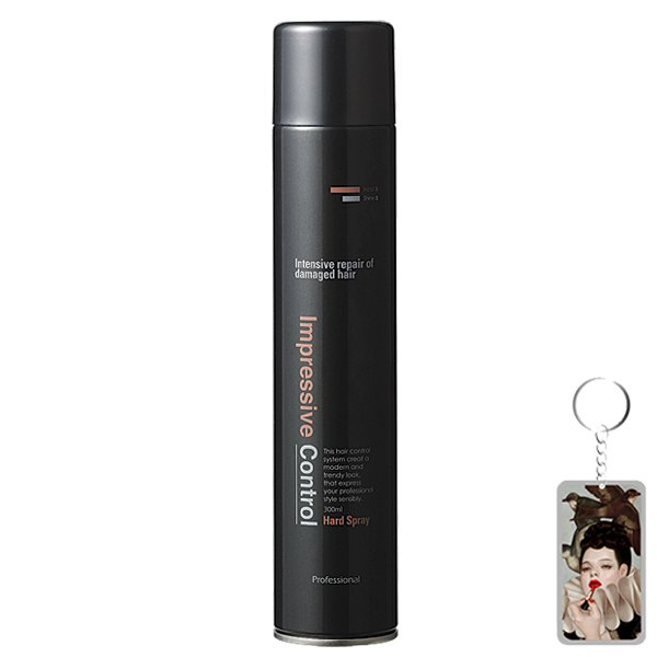 Gôm xịt tóc tạo kiểu siêu cứng, giữ nếp lâu Mugens Hair Spray Hàn Quốc 300ml + Móc khóa