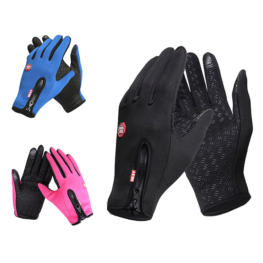 Thermal Windproof Waterproof Winter Gloves Touch Screen Mittens Pink S