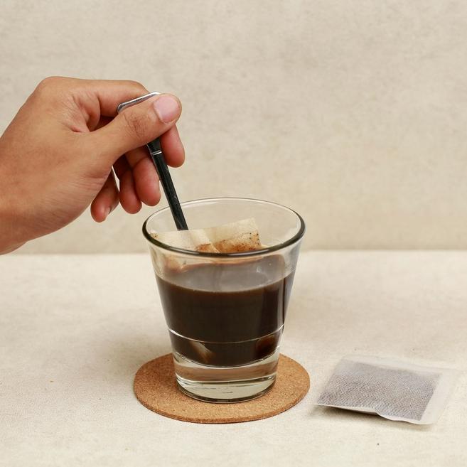 Cà phê Robusta túi lọc nguyên chất tiện lợi rang mộc ViXi 80g