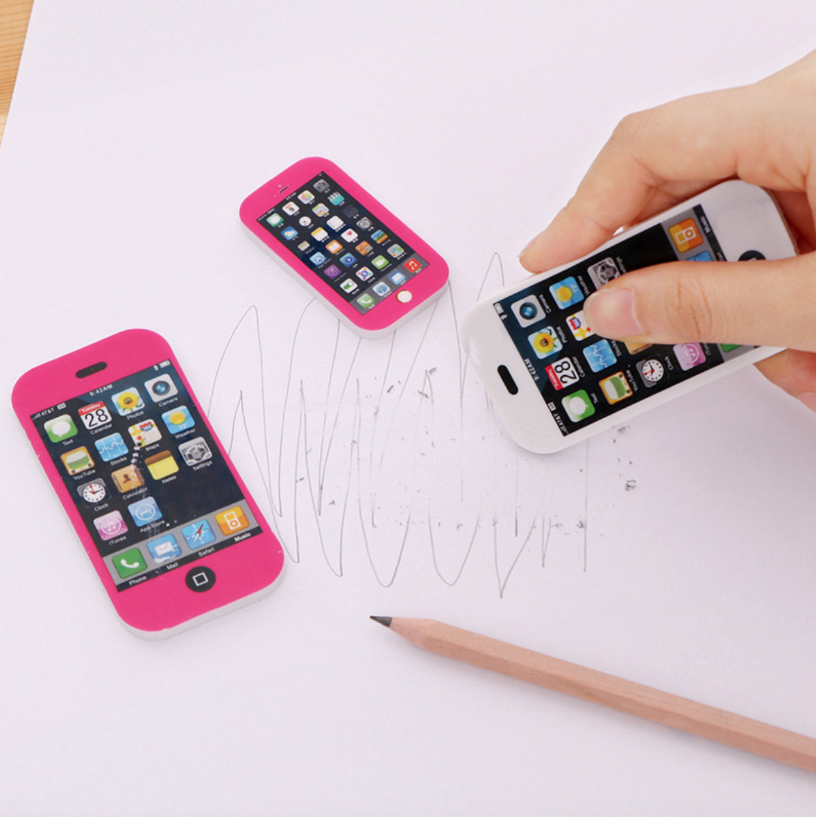 Cục Tẩy Bút Chì Hình AIPHONE Độc Đáo - Cục Gôm Tẩy Văn Phòng Phẩm Cho Bé