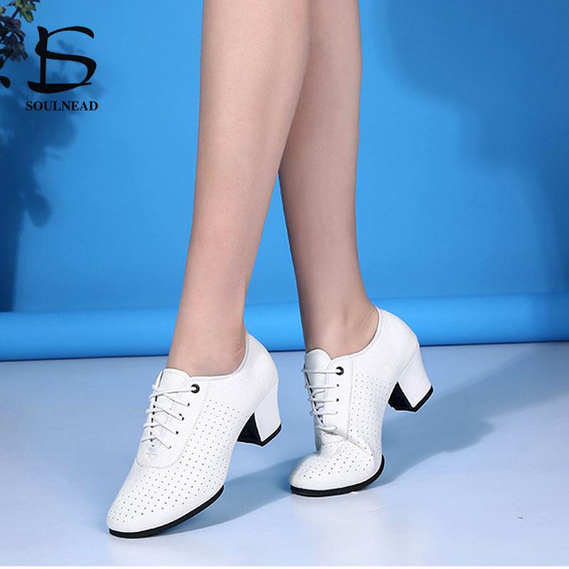 Phụ Nữ Nhảy Latin Giày Salsa Phòng Khiêu Vũ Giày Đế Mềm PU Của Người Phụ Nữ Thực Hành Nhảy Múa Giày Gót 5Cm Nữ Khiêu Vũ Giày Color: Red suede sole Shoe Size: 5.5